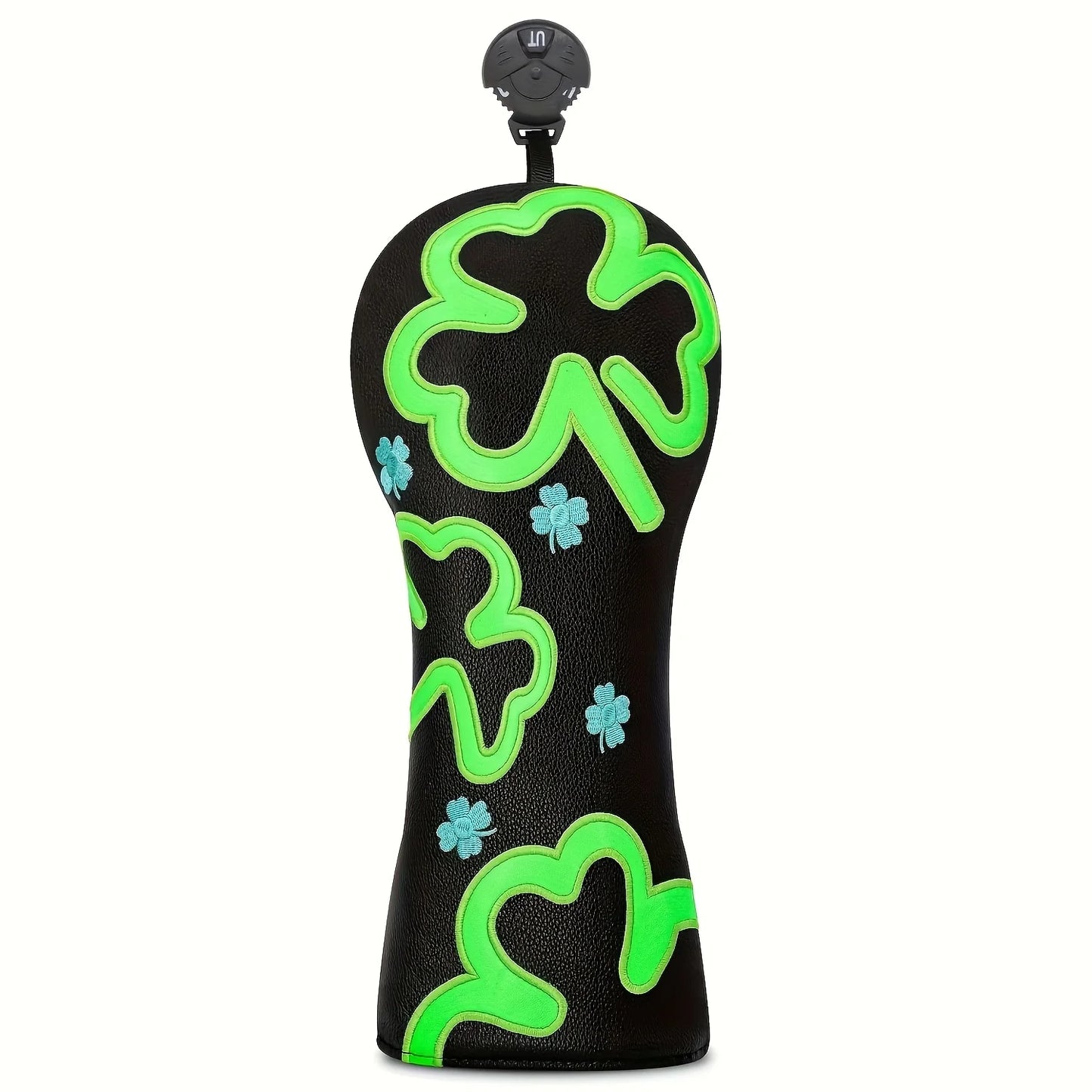 Four-Leaf Clover Golf Club Headcover – Driver, Fairway & Hybrid Wood Protective Cover
