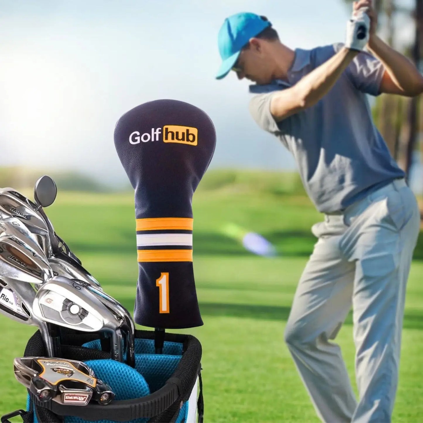 Funny Golf Driver Headcover – Premium PU Leather Embroidered Golf Club Cover