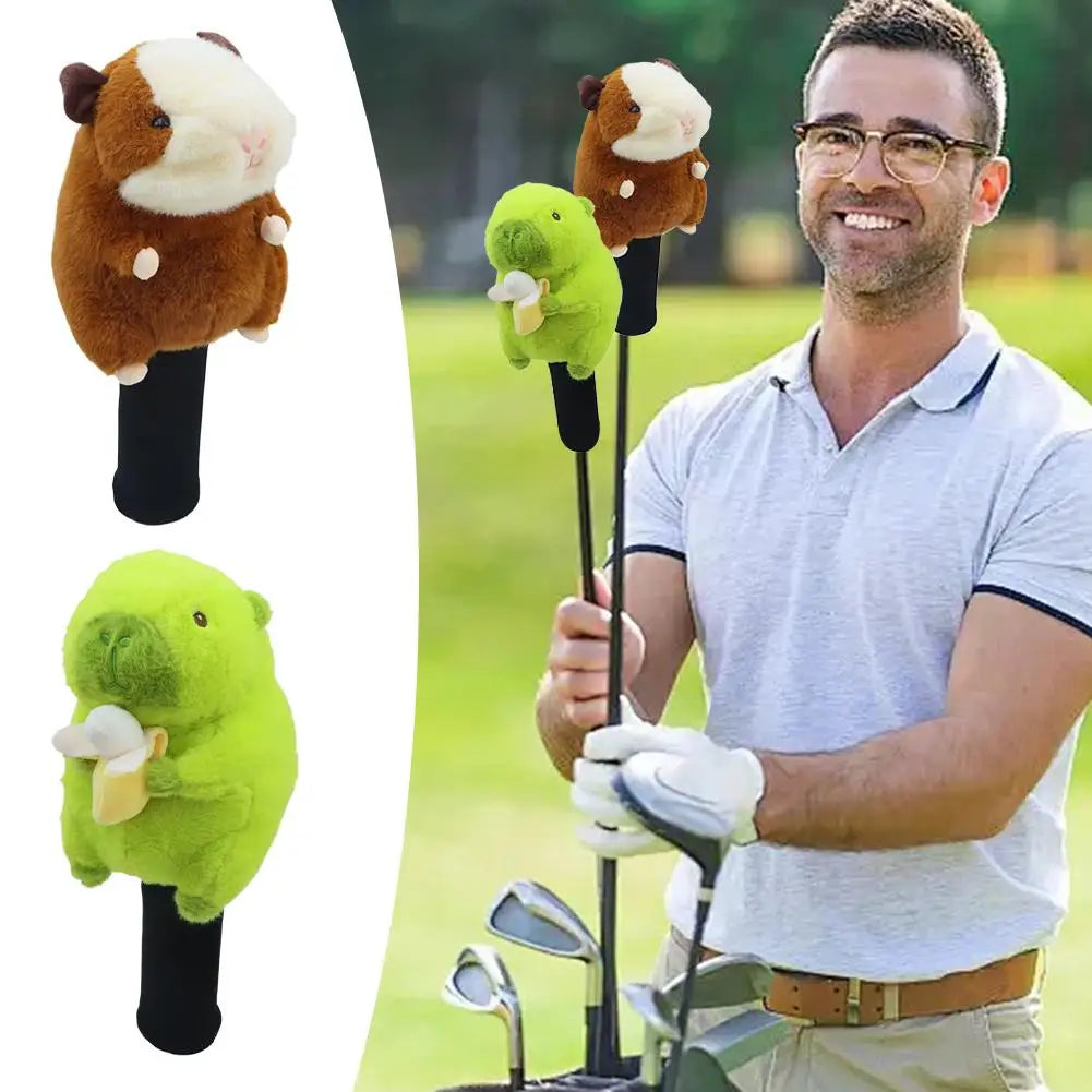 Plush Animal Golf Club Headcover – Cute Cartoon Driver/Fairway Wood Protective Sleeve (No. 3 & No. 5)