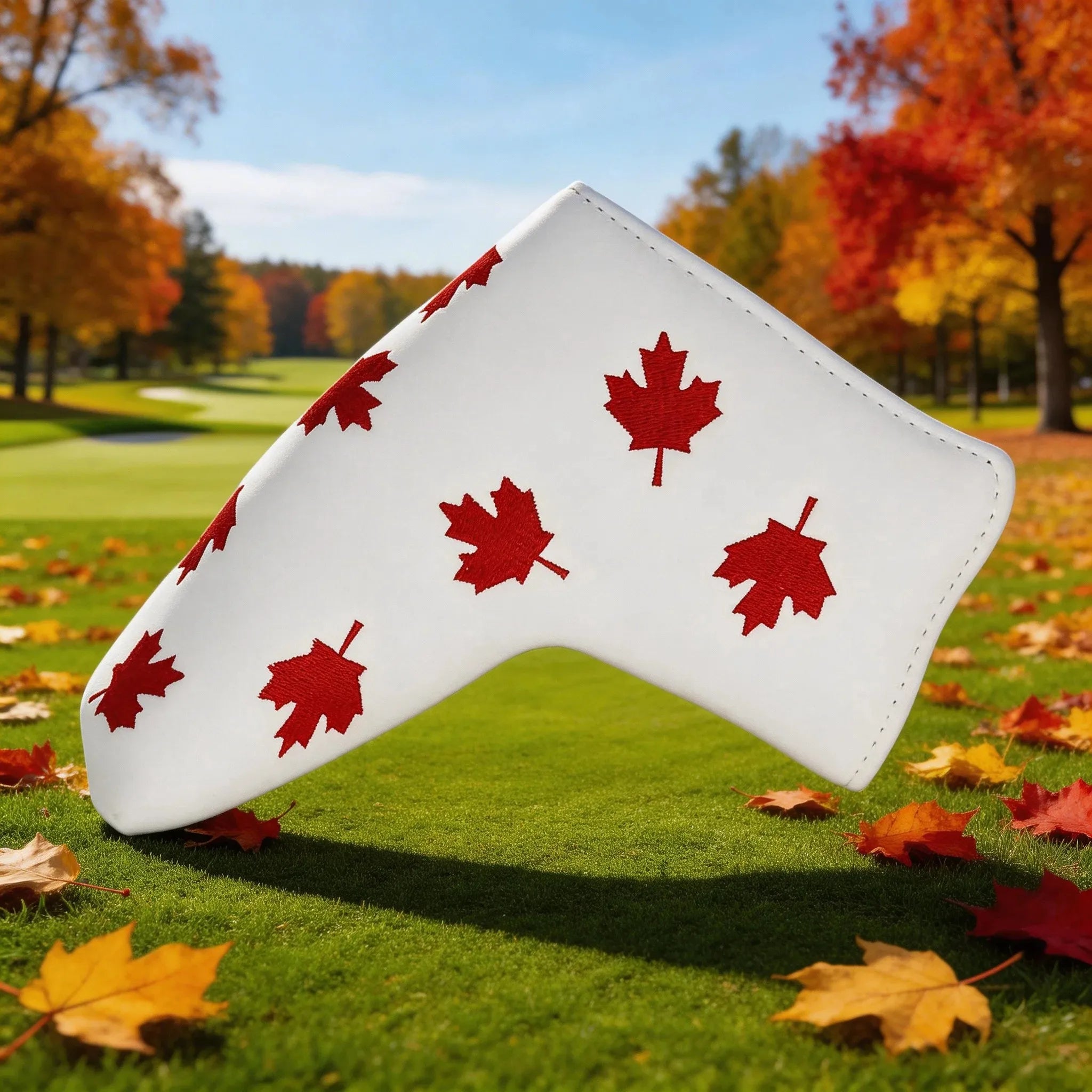USA Flag Magnetic Golf Putter Headcover – Premium Leather Blade Cover (Compatible with Scotty Cameron, TaylorMade, Ping)