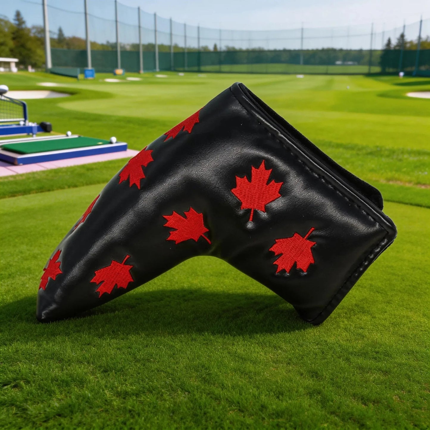 USA Flag Magnetic Golf Putter Headcover – Premium Leather Blade Cover (Compatible with Scotty Cameron, TaylorMade, Ping)
