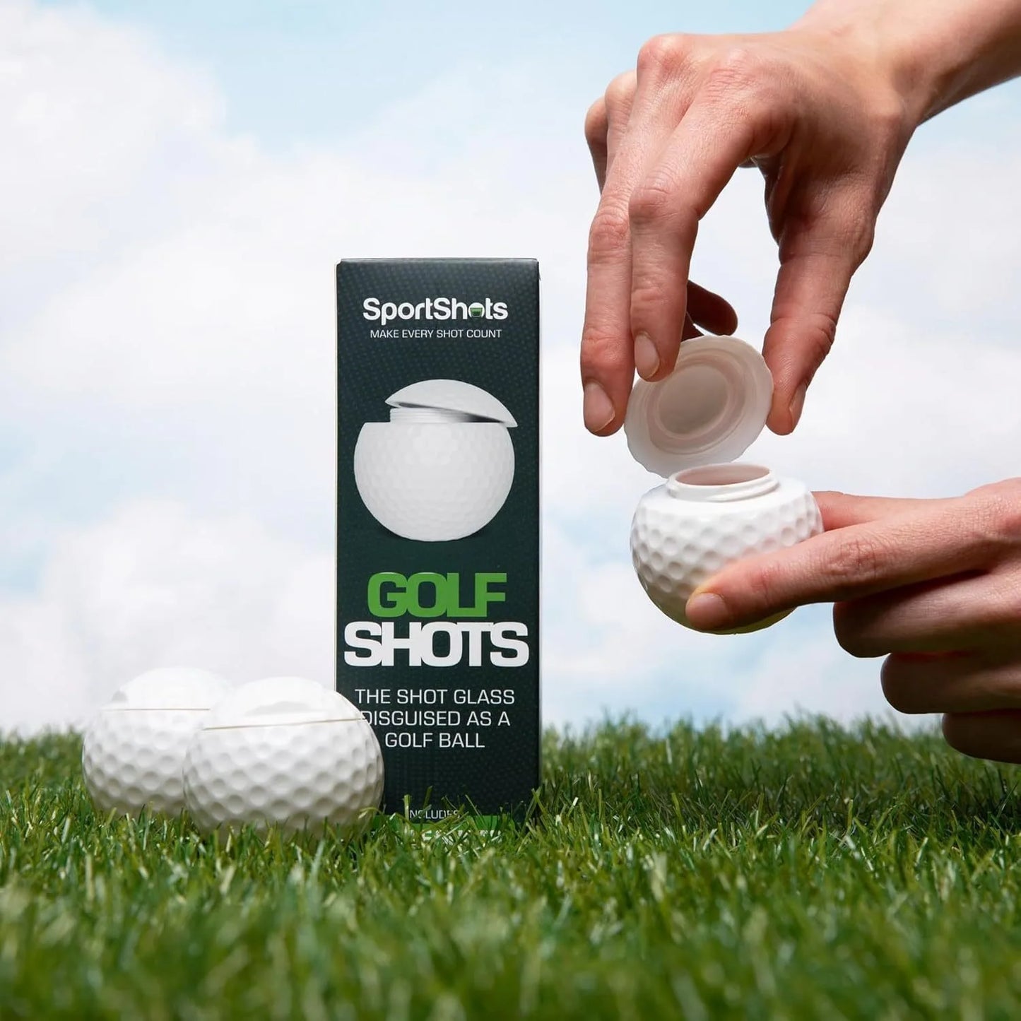 Golf Ball Shot Glass – Creative Golf Ball Shaped Liquor Glass