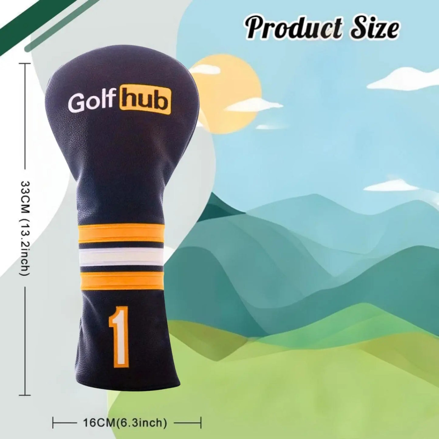 Funny Golf Driver Headcover – Premium PU Leather Embroidered Golf Club Cover