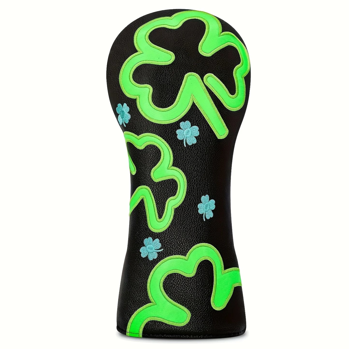 Four-Leaf Clover Golf Club Headcover – Driver, Fairway & Hybrid Wood Protective Cover