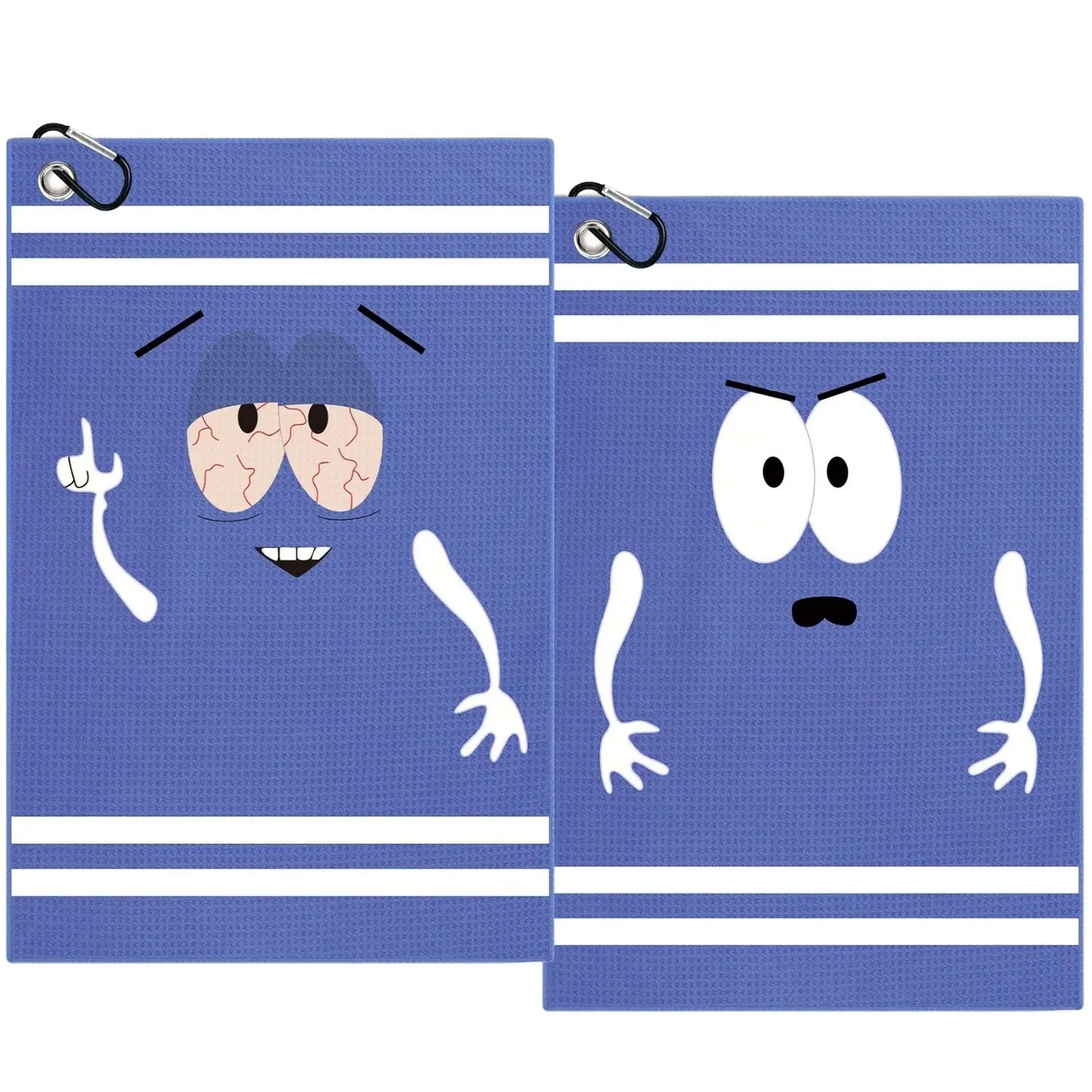 Funny Premium Microfiber Golf Towel – Printed Waffle Design with Clip for Golf Bags (Men & Women)