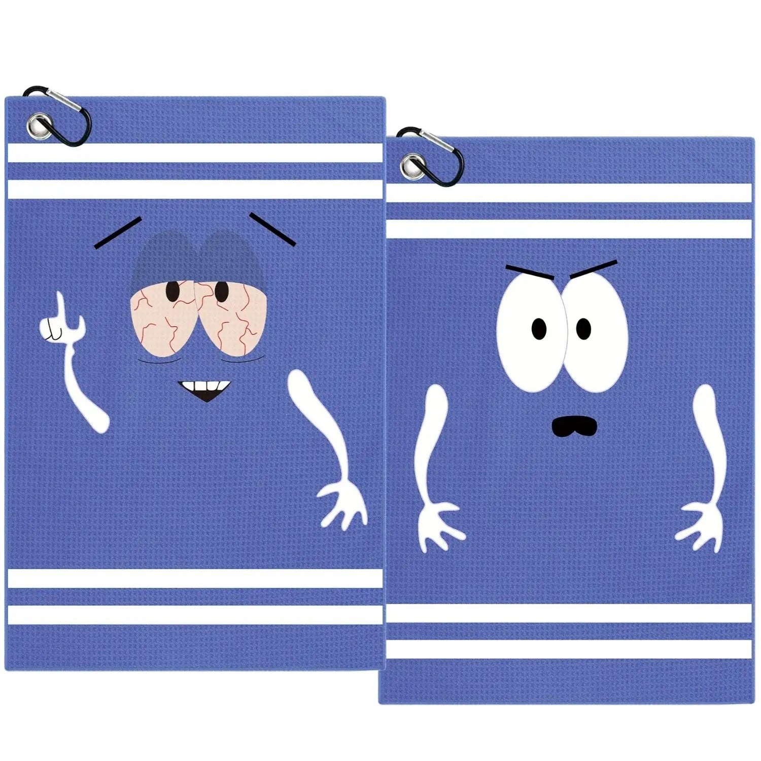 Funny Premium Microfiber Golf Towel – Printed Waffle Design with Clip for Golf Bags (Men & Women)