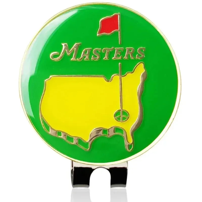 Tournament Style Golf Ball Marker with Magnetic Hat Clip