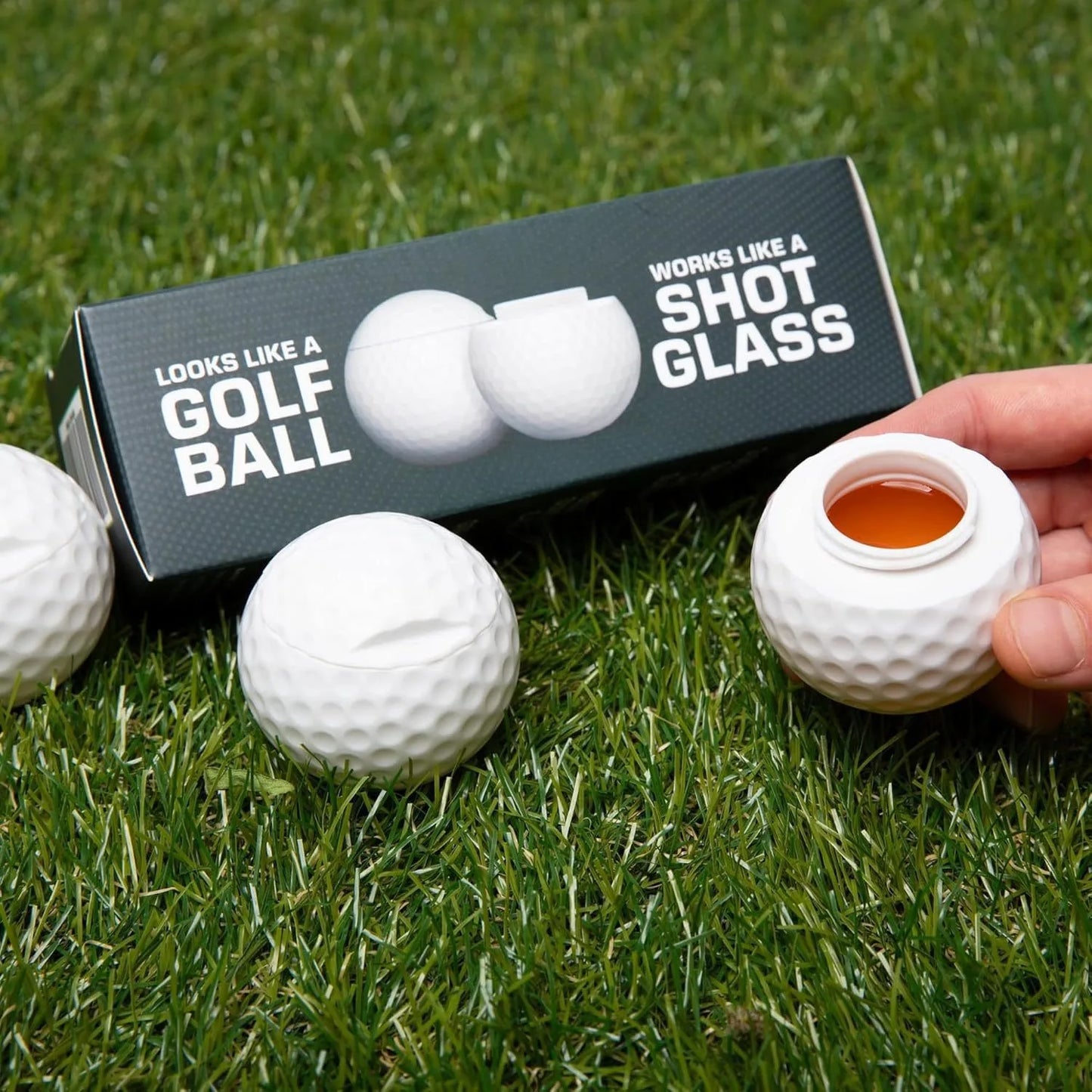 Golf Ball Shot Glass – Creative Golf Ball Shaped Liquor Glass
