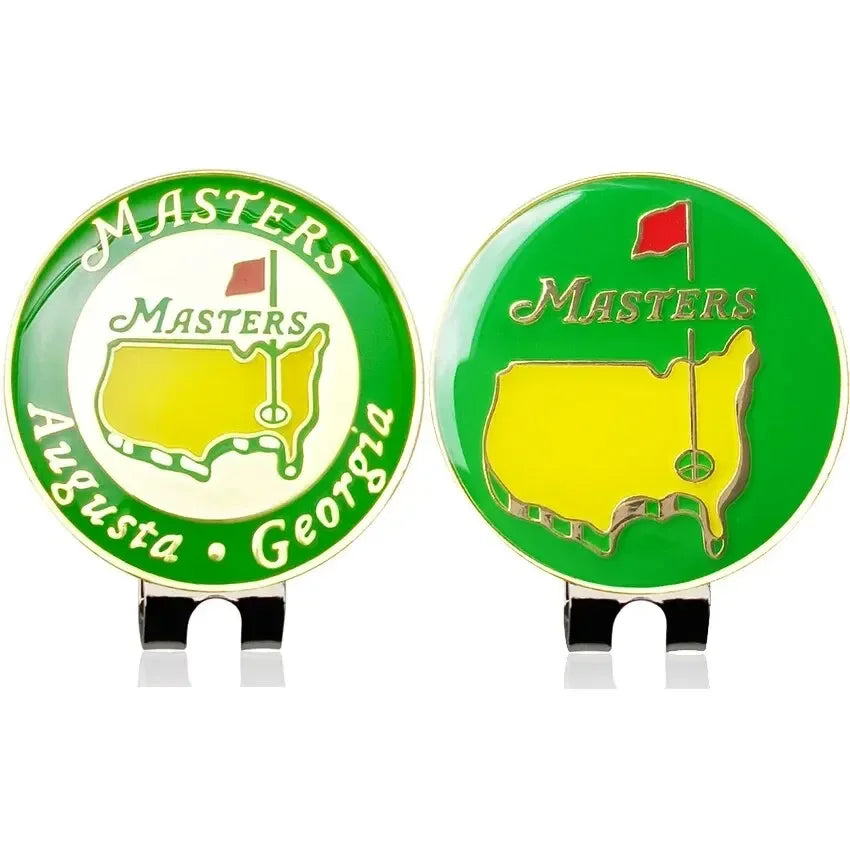 Tournament Style Golf Ball Marker with Magnetic Hat Clip