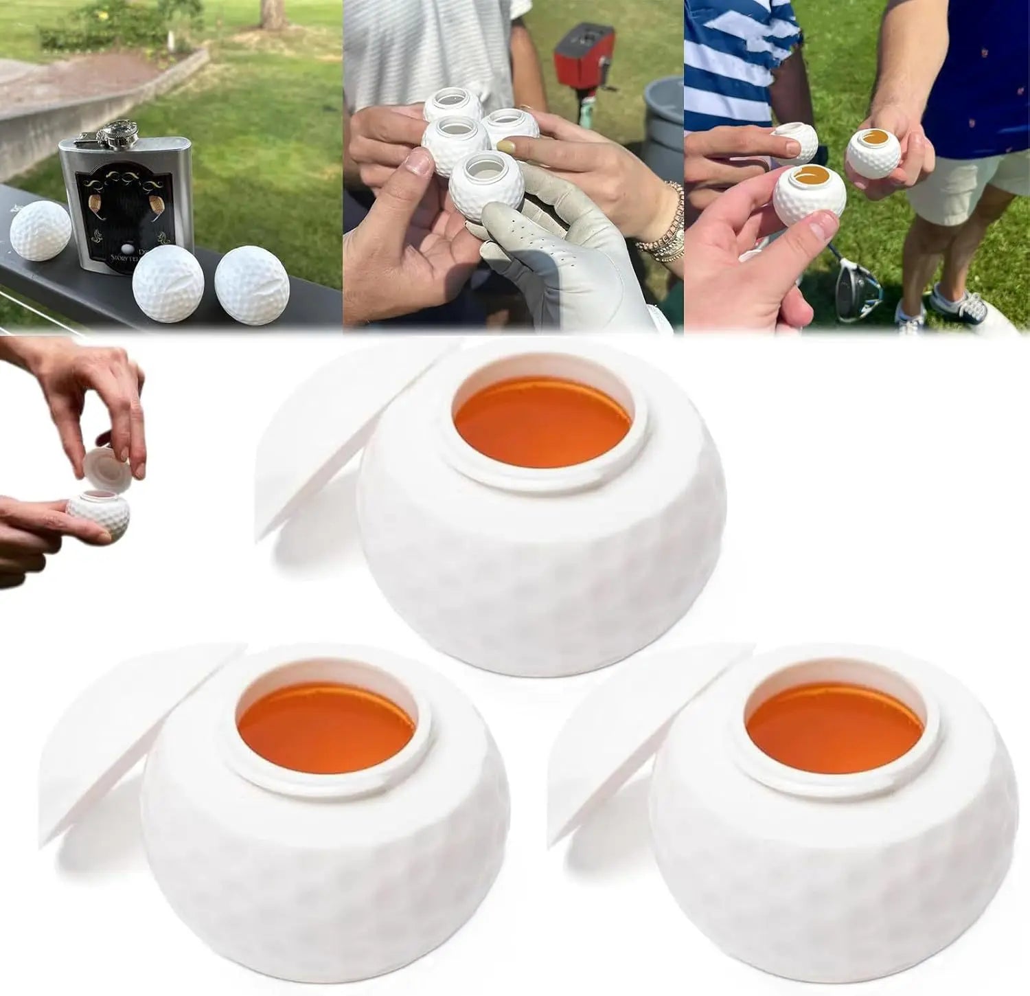 Golf Ball Shot Glass – Creative Golf Ball Shaped Liquor Glass