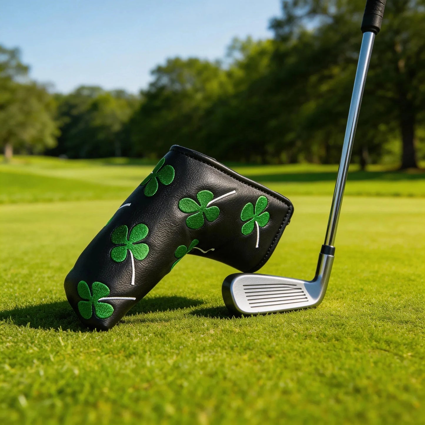 USA Flag Magnetic Golf Putter Headcover – Premium Leather Blade Cover (Compatible with Scotty Cameron, TaylorMade, Ping)
