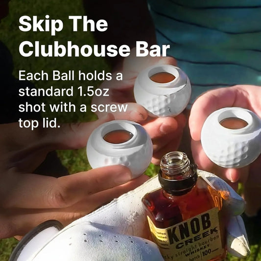 Golf Ball Shot Glass – Creative Golf Ball Shaped Liquor Glass