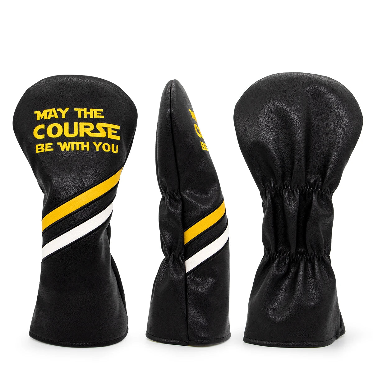 Premium Embroidered Golf Headcovers Set – Driver, Fairway, Hybrid & Mallet with Number Tags