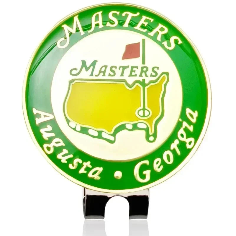 Tournament Style Golf Ball Marker with Magnetic Hat Clip