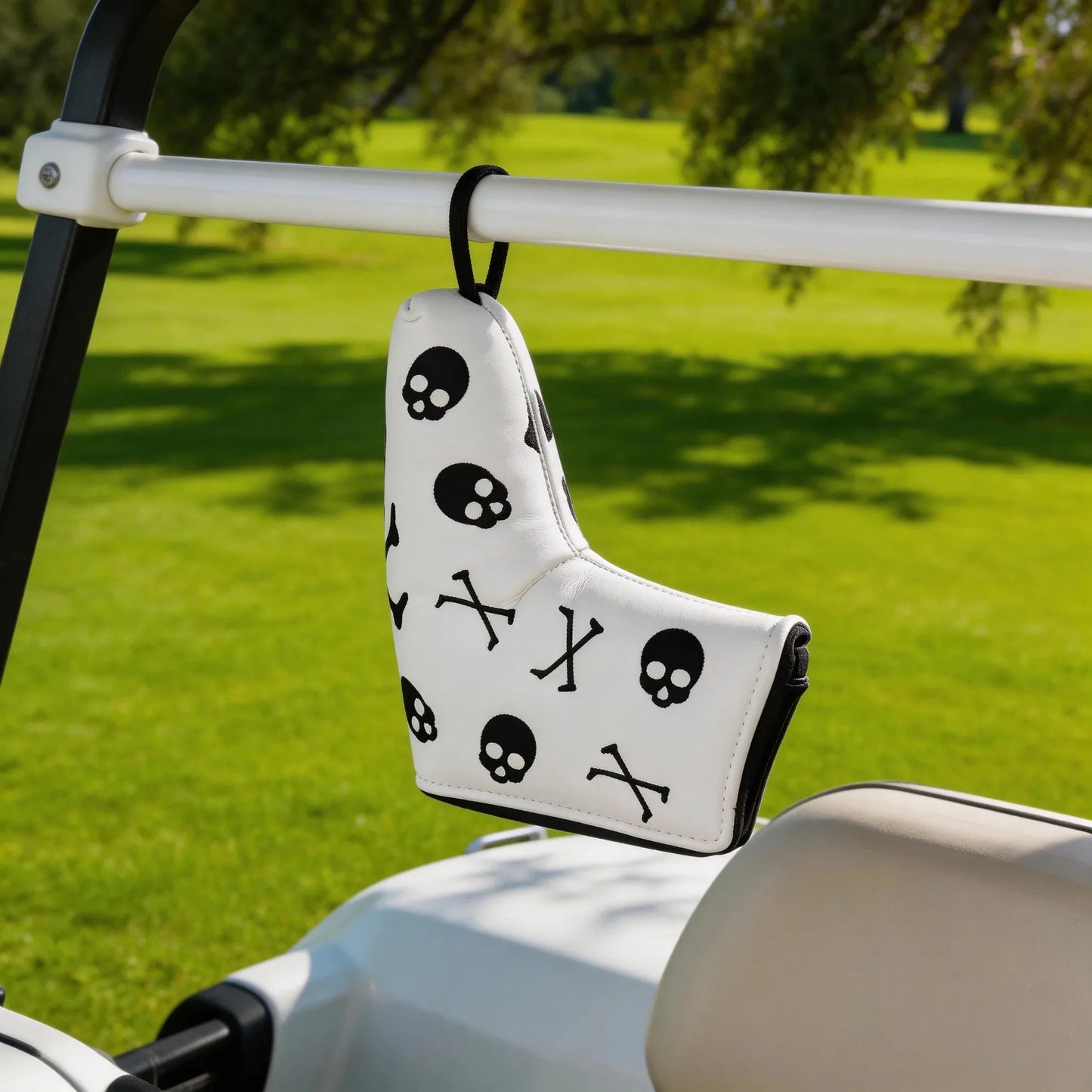 USA Flag Magnetic Golf Putter Headcover – Premium Leather Blade Cover (Compatible with Scotty Cameron, TaylorMade, Ping)