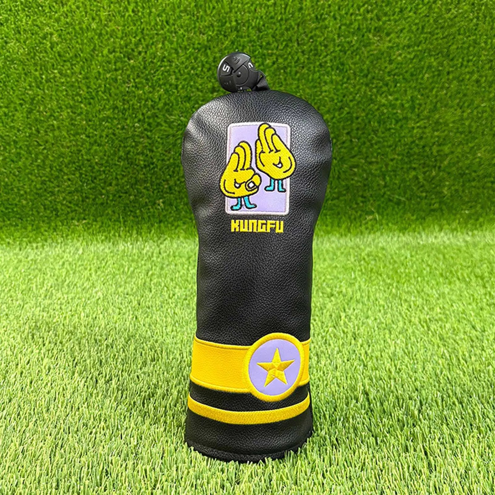 Embroidered PU Leather Golf Club Headcover – Driver, Fairway, Hybrid & Utility Protection (1/3/5/UT)